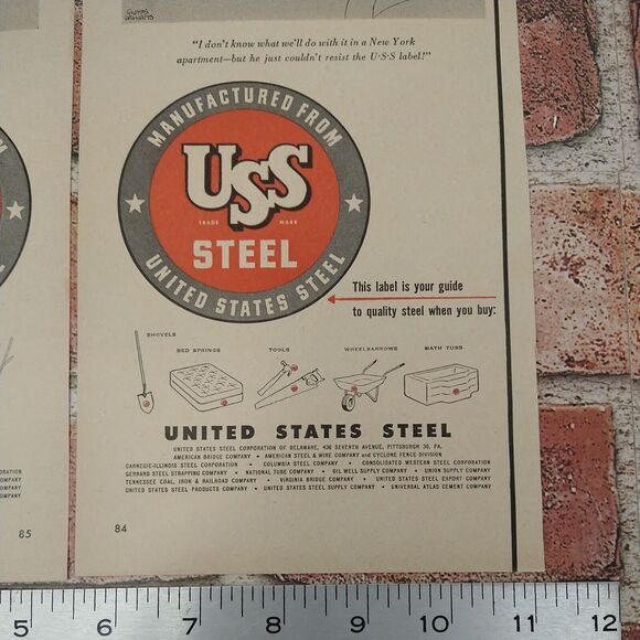 1950 Eskimo Igloo USS Steel Rich People Lot of 2 Original Vtg PRINT ADs Ephemera - Picture 10 of 10